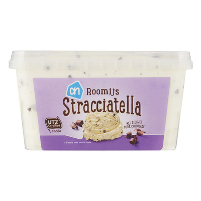 Huismerk Roomijs stracciatella