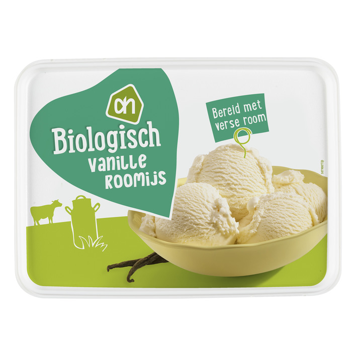 Huismerk Biologisch Roomijs vanille
