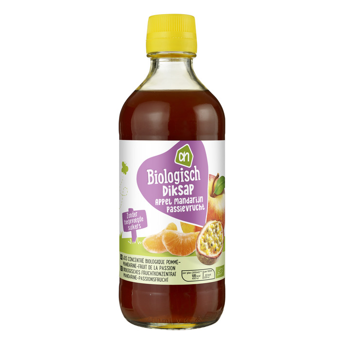 Huismerk Biologisch Diksap appel-mandarijn- passievrucht