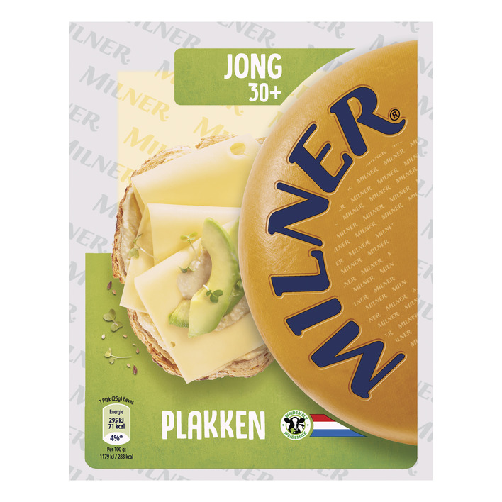 Milner Jonge kaas 30+ plakken