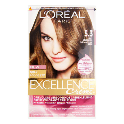 L'Oréal Excellence crème 5.3 licht goudbruin