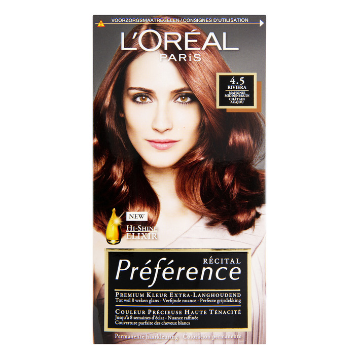 L'Oréal Préférence mahonie middenbruin 4.5