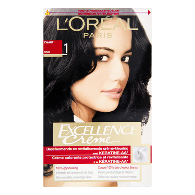 L'Oréal Excellence crème 1 zwart