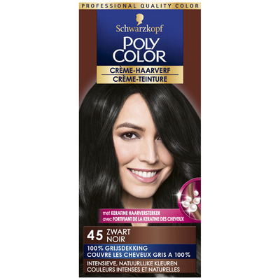 Schwarzkopf Poly color haarverf zwart 45