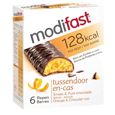 Modifast Snackreep sinaasappel/ chocola