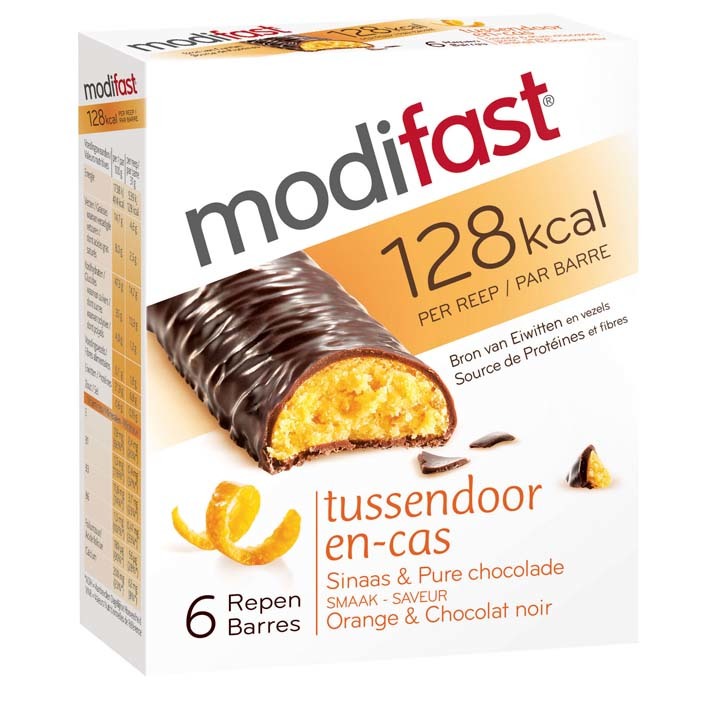 Modifast Snackreep sinaasappel/ chocola