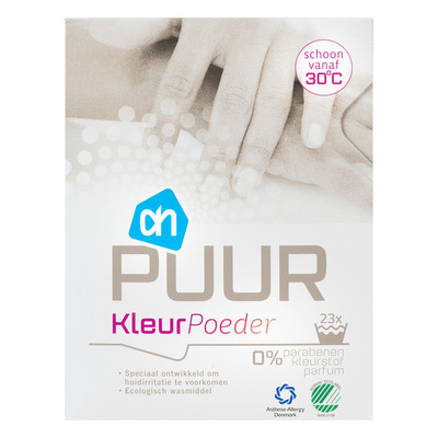 Huismerk Puur waspoeder kleur