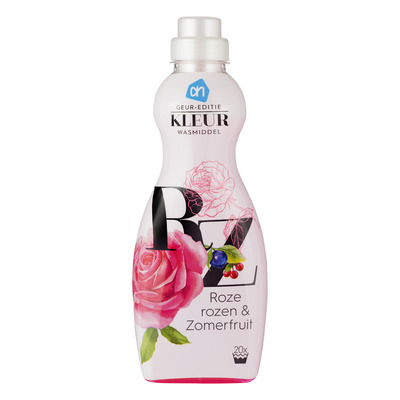 Huismerk Wasmiddel kleur roze rozen & zomerfruit