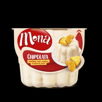 Mona Chipolatapudding met tropisch fruit