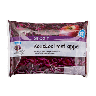 Huismerk Gekookte rode kool met appel