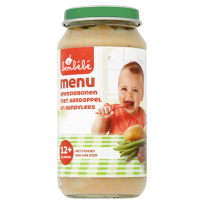 Huismerk 12+ Sperziebonen aardappel rund