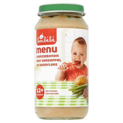 Huismerk 12+ Sperziebonen aardappel rund