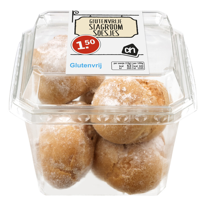 Huismerk Slagroomsoesjes glutenvrij