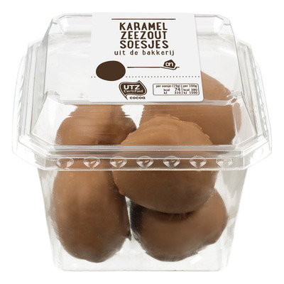 Huismerk Karamel-zeezout soesjes