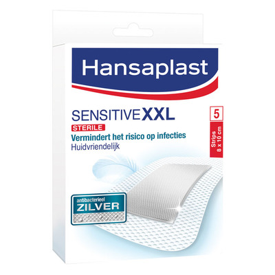 Hansaplast Sensitive xxl pleister met zilver