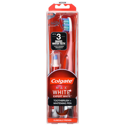 Colgate Whitening pen + tandenborstel