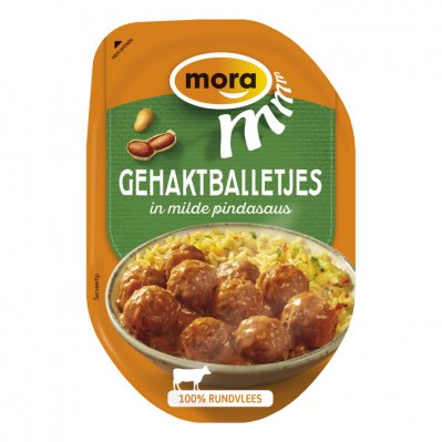 Mora Gehaktballetjes in milde pindasaus