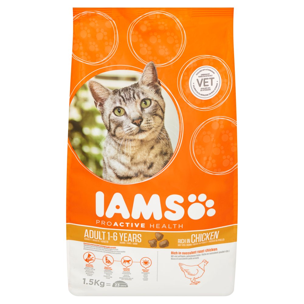 Iams Proactive Health Rich in Chicken 1-6 Jaar 1,5 kg