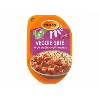 Mora Veggie-saté in pindasaus