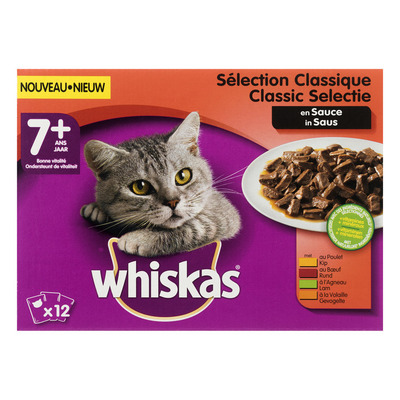 Whiskas Senior classic selectie in saus