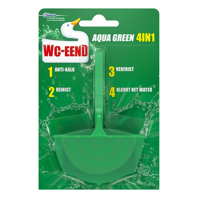 WC Eend Toiletblok aqua green