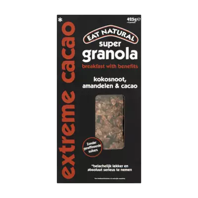 Eat Natural Super Granola Kokosnoot, Amandelen & Cacao