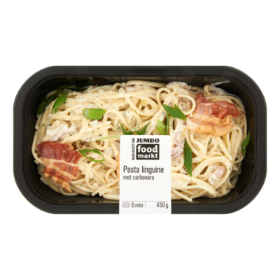 Huismerk Foodmarkt Verse Maaltijd Pasta Linguine met Carbonara