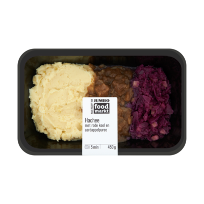 Huismerk Foodmarkt Verse Maaltijd Hachee met Rode Kool en Aardappelpuree