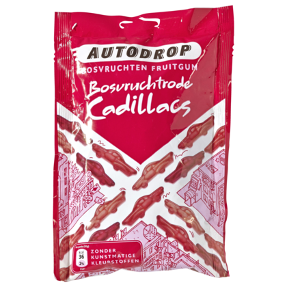 Autodrop Rode cadillacs