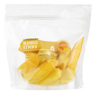 Huismerk Zongerijpte mango sticks