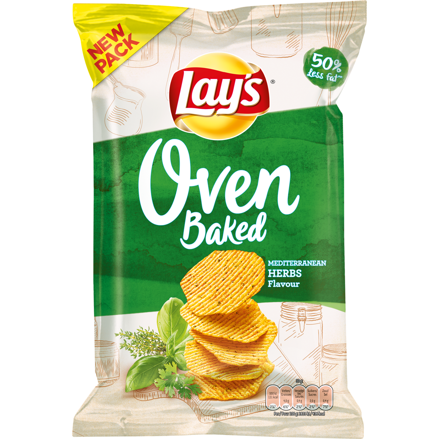Lay's Oven mediterranean herbs