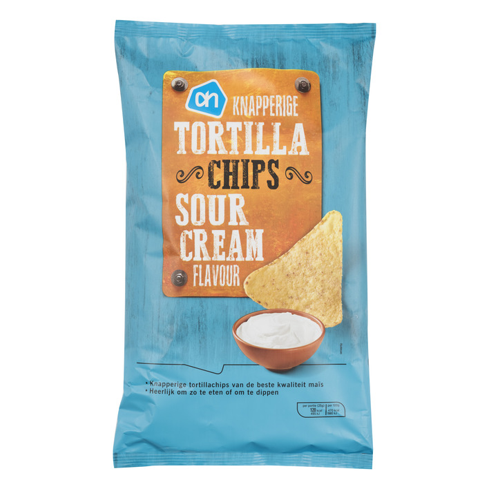 Huismerk Knapperige tortilla chips sour cream