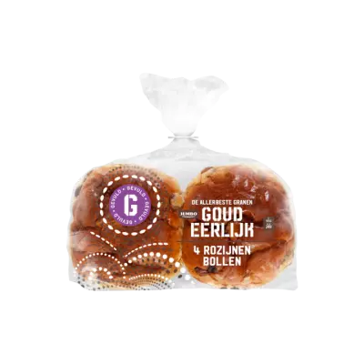 Huismerk Goudeerlijk Rozijnen Bollen