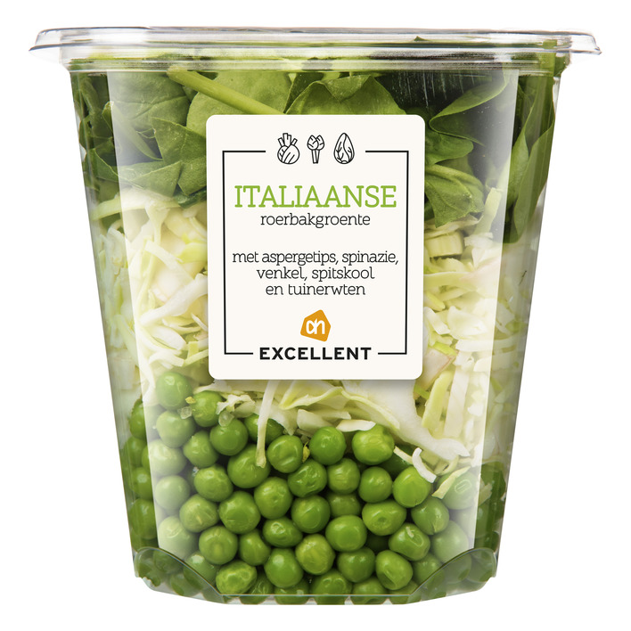 Huismerk Italiaanse roerbakgroente aspergetips