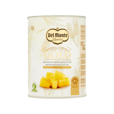Del Monte Gold Ananasblokjes op Sap