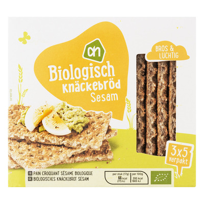 Huismerk Biologisch Knäckebröd sesam