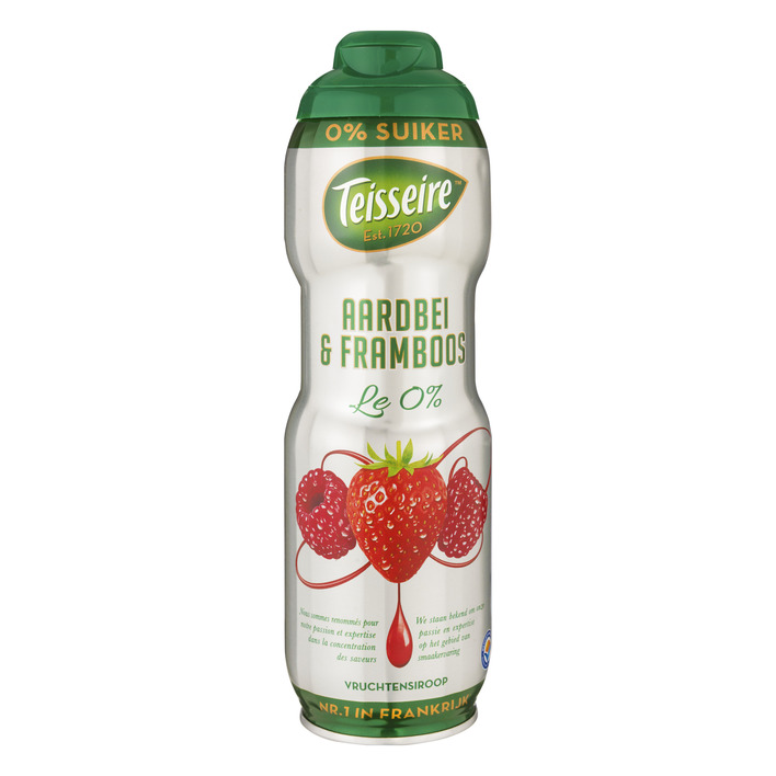 Teisseire Vruchtensiroop aardbei - framb 0% suiker