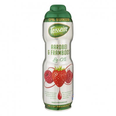 Teisseire Vruchtensiroop aardbei - framb 0% suiker