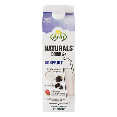 Arla Naturals drink bosfruit 0% vet