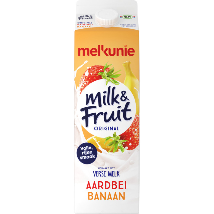 Melkunie Milk & fruit aardbei banaan