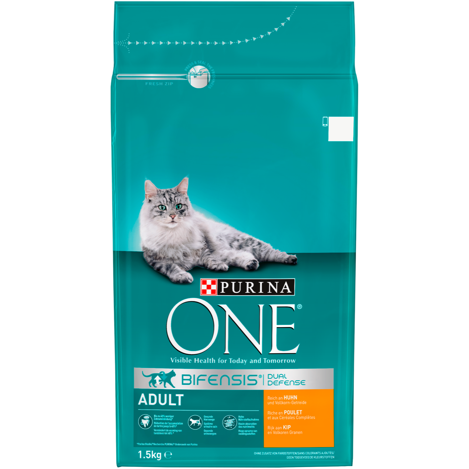 Purina One Kattenvoer adult kip-volkoren granen