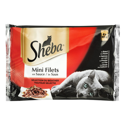 Sheba Kattenvoer nat filets in saus