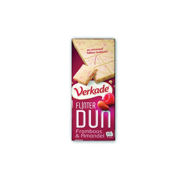 Verkade Chocolade Flinterdun Framboos/Amandel