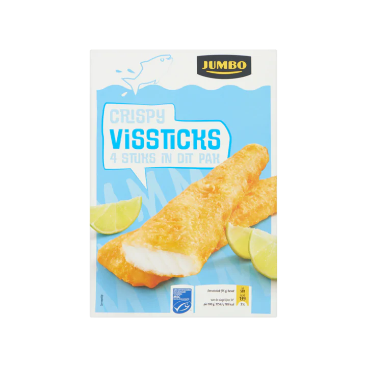 Huismerk Crispy Vissticks 4 Stuks