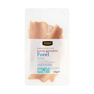 Huismerk Forel Filet Ambachtelijk Warm Gerookt