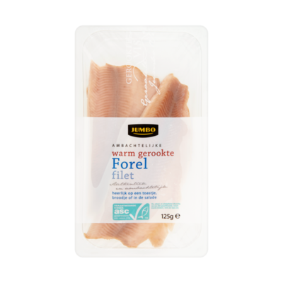 Huismerk Forel Filet Ambachtelijk Warm Gerookt