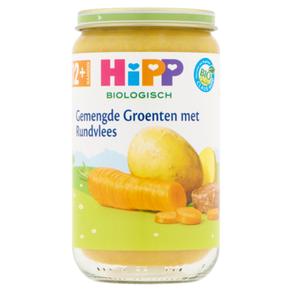 HiPP 12+ Gemengde groenten rundvlees bio