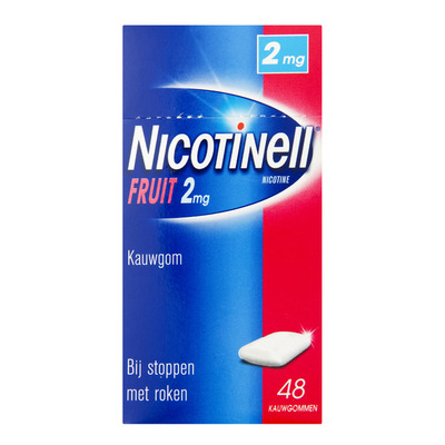 Nicotinell Fruit kauwgom 2mg stoppen met roken