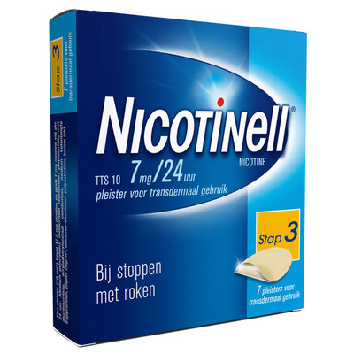Nicotinell Pleister 7mg/24u stoppen met roken