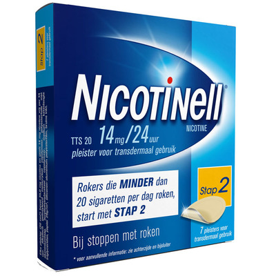 Nicotinell Pleisters 14mg/24u stoppen met roken